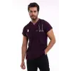 Bflex Unisex Likralı Yarasa Kol Tek Üst - 6409 Mürdüm