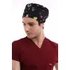 Dijital Unisex Desenli Bone - 6506 Siyah Yıldız Kalp