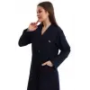 Doktor Öğretmen Kadın Önlük Ara Boy Ceket Yaka - 47 Lacivert