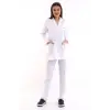 Doktor Öğretmen Kadın Önlük Ceket Boy Ceket Yaka - 171 Beyaz