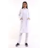 Doktor Öğretmen Kadın Önlük Uzun Boy Hakim Yaka - 171 Beyaz