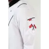 Erkek Aşçı Ceket 01 - Beyaz Siyah Biye