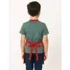 Kırmızı Askılı Çocuk Önlük 2 No