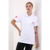 Paramedik Yakalı Unisex Tshirt Kısa Kol - Beyaz