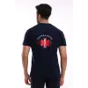 Paramedik Yakalı Unisex Tshirt Kısa Kol - Lacivert