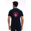 Paramedik Yakalı Unisex Tshirt Kısa Kol - Lacivert