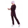 Soft Likralı Tesettür Forma Takım İki Çıtçıt - 6409 Mürdüm Soft