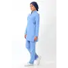 Soft Likralı Tesettür Forma Takım İki Çıtçıt - 6413 Açık Mavi