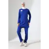 Soft Likralı Tesettür Forma Takım İki Çıtçıt Dazzlıng Blue