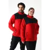Soft Shell Robalı Unisex Polar Mont - Kırmızı Siyah