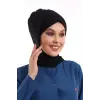 Tesettür Boyun Bağlamalı Bone - 116 Siyah