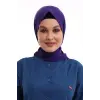 Tesettür Boyun Bağlamalı Bone - 128 Mor