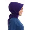 Tesettür Boyun Bağlamalı Bone - 128 Mor