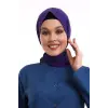 Tesettür Boyun Bağlamalı Bone - 128 Mor