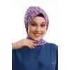 Tesettür Boyun Bağlamalı Bone - 2405 Renkli Testere