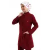Tesettür Forma Takımı Full Çıtçıt - 5513 Bahar Bordo