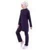 Tesettür Forma Takımı Full Çıtçıt - 5519 Bahar Mor