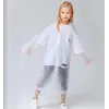 Yağmurluk Unisex Çocuk - Beyaz