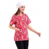 Zarf Yaka Desenli Üst - 3706 Doctor Ayıcık Pembe