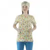 Zarf Yaka Desenli Üst - 3903 Baykuş