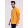 Zarf Yaka Erkek Tek Üst - 09 Hardal