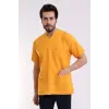 Zarf Yaka Erkek Tek Üst - 09 Hardal