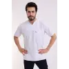 Zarf Yaka Erkek Tek Üst - 171 Beyaz