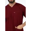 Zarf Yaka Erkek Tek Üst - 19 Bordo