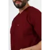 Zarf Yaka Erkek Tek Üst - 19 Bordo