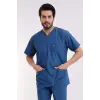 Zarf Yaka Erkek Tek Üst - 37 Petrol Mavi