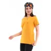 Zarf Yaka Kadın Tek Üst - 09 Hardal