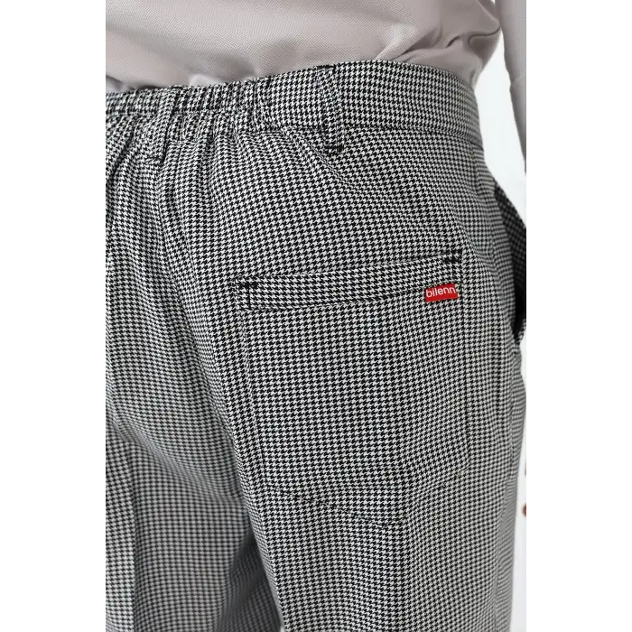 Aşçı Pantolon 209 Kaz Ayağı Siyah Beyaz