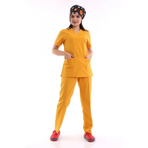 Zarf Yaka Kadın Takım - 09 Hardal