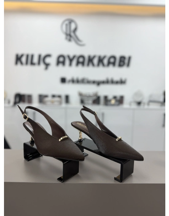 Fındık Topuk Prada Deri