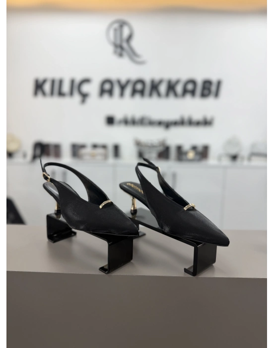 Fındık Topuk Prada Deri