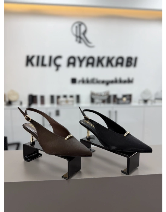 Fındık Topuk Prada Deri