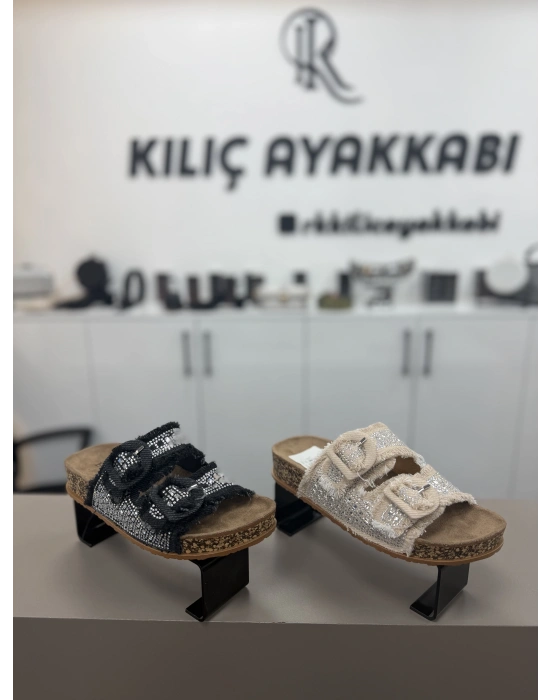 Enova Kot Taşlı Terlik