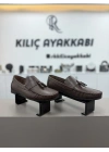 Deri Mod Püsküllü Ayakkabı