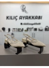 Fileli Kalın Topuk Babet