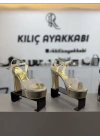 Pilatform Taşlı Rahat Ayakkabı