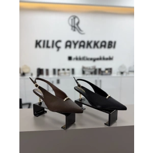 Fındık Topuk Prada Deri