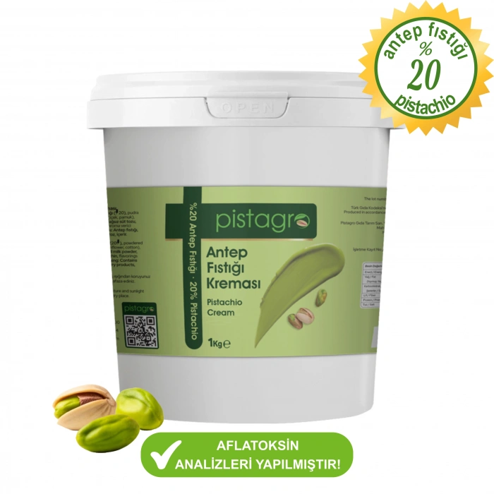 Antep Fıstığı Kreması %20 1 kglık Kova