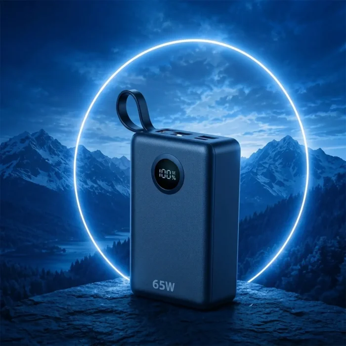 Dexim 20.000 Mah 65W Lightning+Type-C Kablolu Hızlı Şarj Taşınabilir Güç Kaynağı