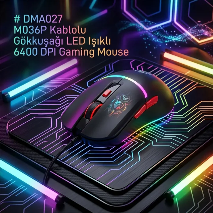 Dexim DMA027 Kablolu Optik Oyuncu Mouse