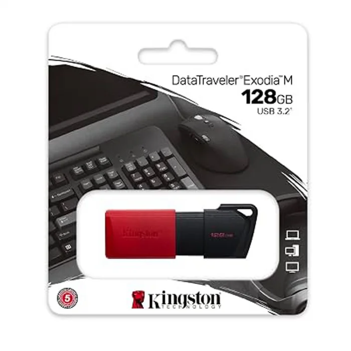 Kingston 128GB DataTraveler Exodia M USB 3.2 Gen1 DTXM/128GB USB Bellek