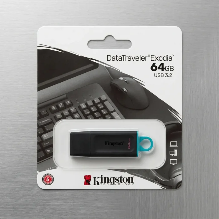 Kingston Exodia USB 3.2 Gen1 DTX/64GB 64 GB Flash Bellek