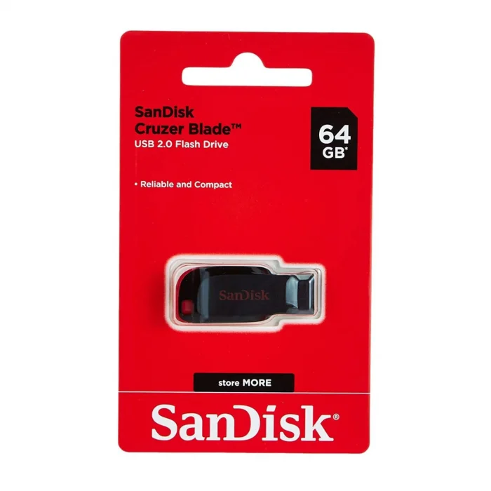 SanDisk Cruzer Blade 64GB USB 2.0 Flash Bellek