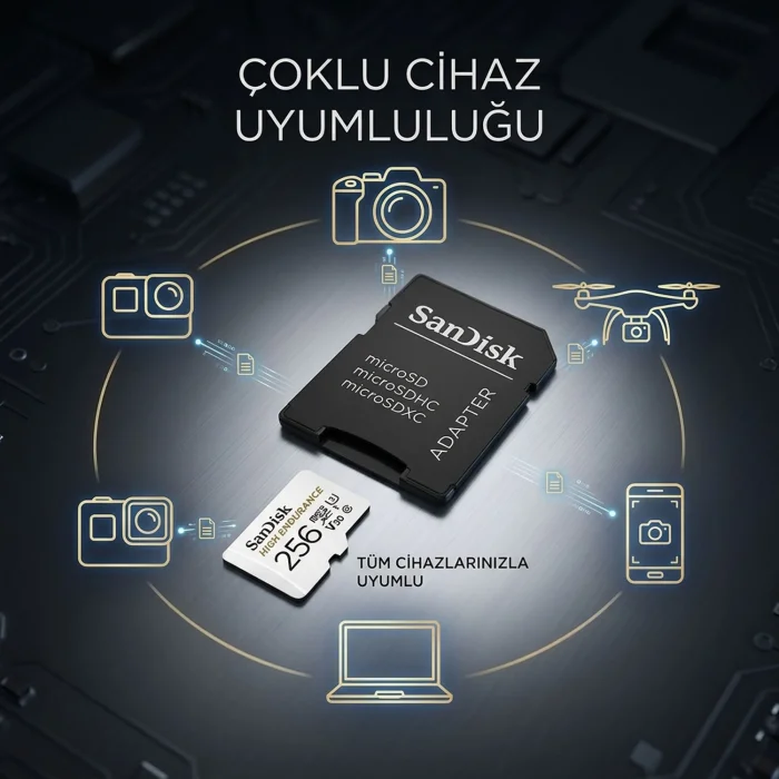 SanDisk High Endurance 256 GB Micro SD Kart