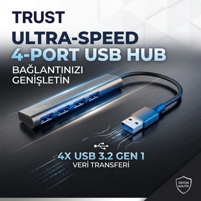 Trust 4 Port USB Çoğaltıcı - USB 3.2 Hub