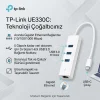 USB Type-C 3-Port Hub ve Gigabit Ethernet Adaptörü